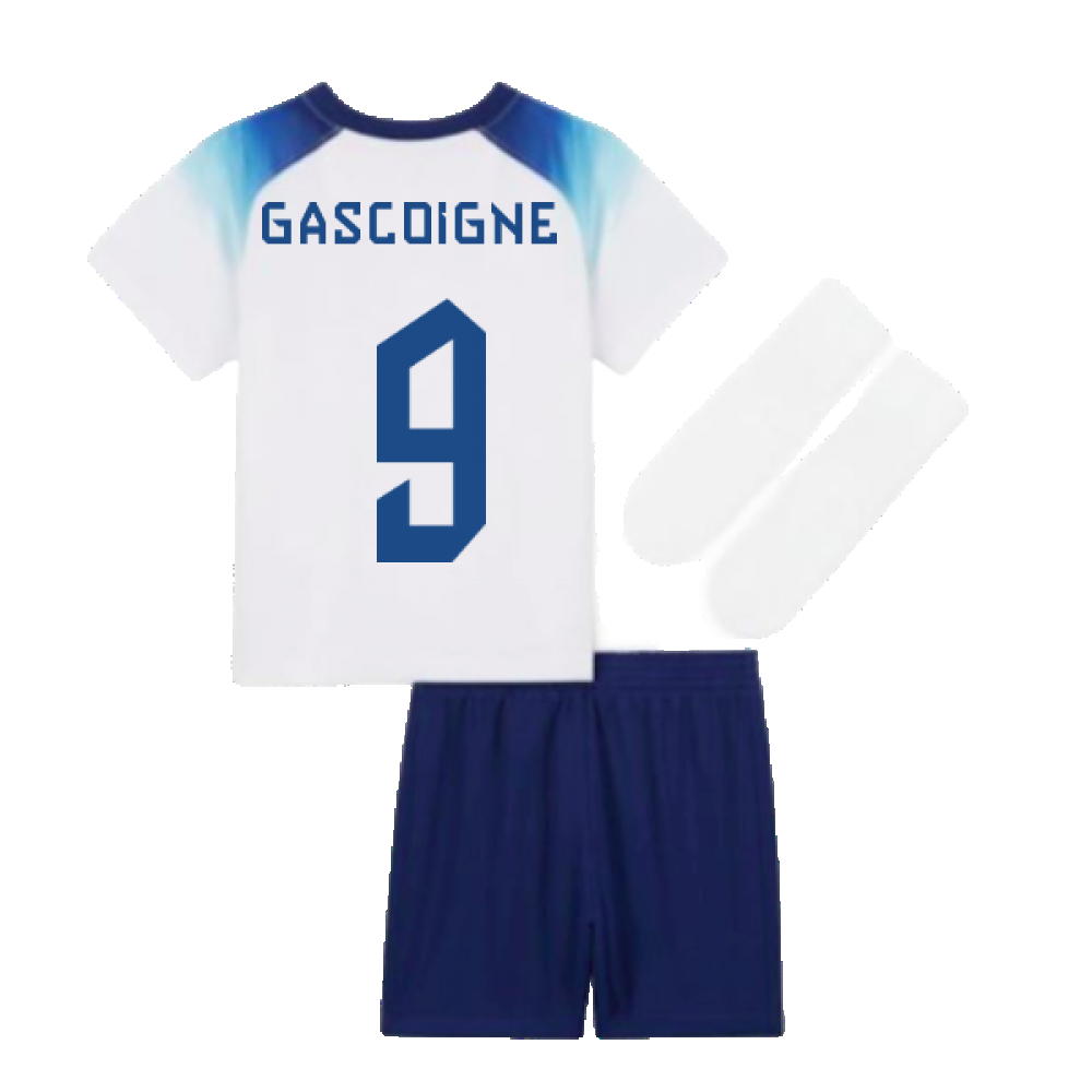 2022-2023 England Home Little Boys Mini Kit (Gascoigne 9)