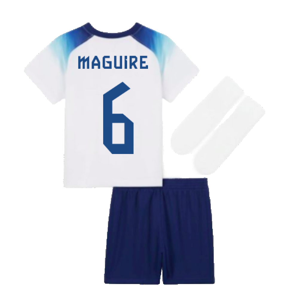 2022-2023 England Home Little Boys Mini Kit (Maguire 6)