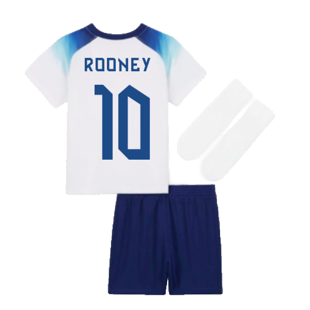 2022-2023 England Home Little Boys Mini Kit (Rooney 10)