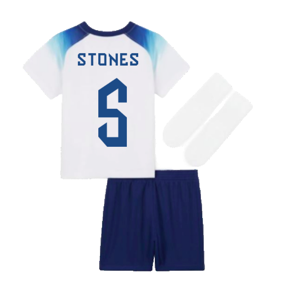 2022-2023 England Home Little Boys Mini Kit (Stones 5)