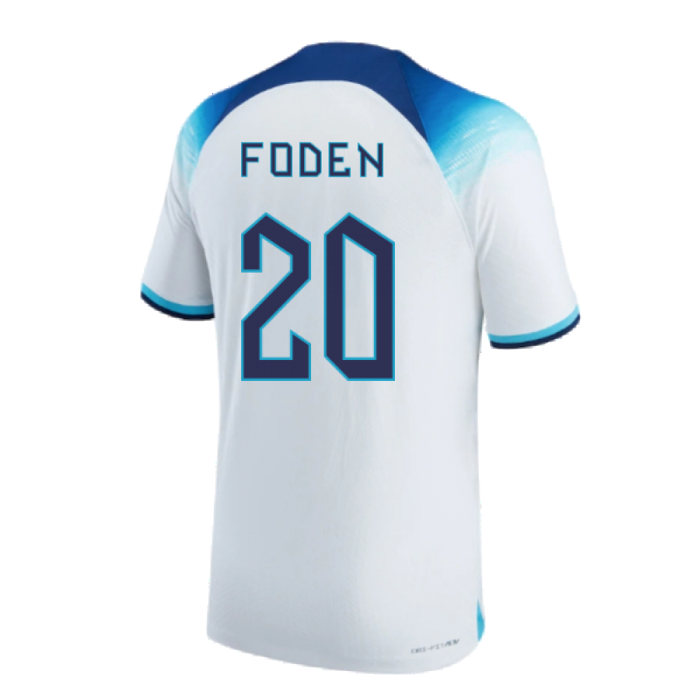 2022-2023 England Home Match Vapor Shirt (Foden 20)