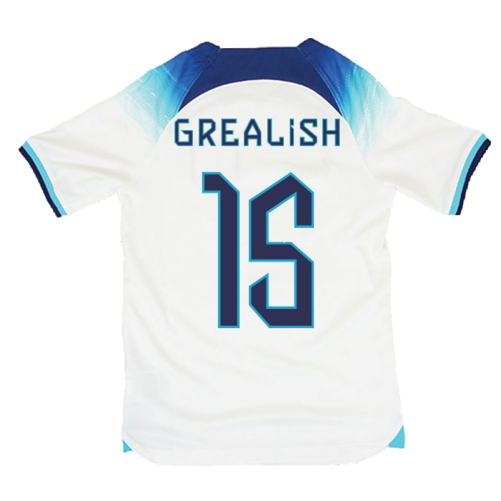 2022-2023 England Home Shirt (Kids) (GREALISH 15)