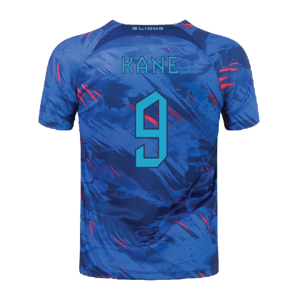 2022-2023 England Pre-Match Training Shirt (Blue) (Kane 9)