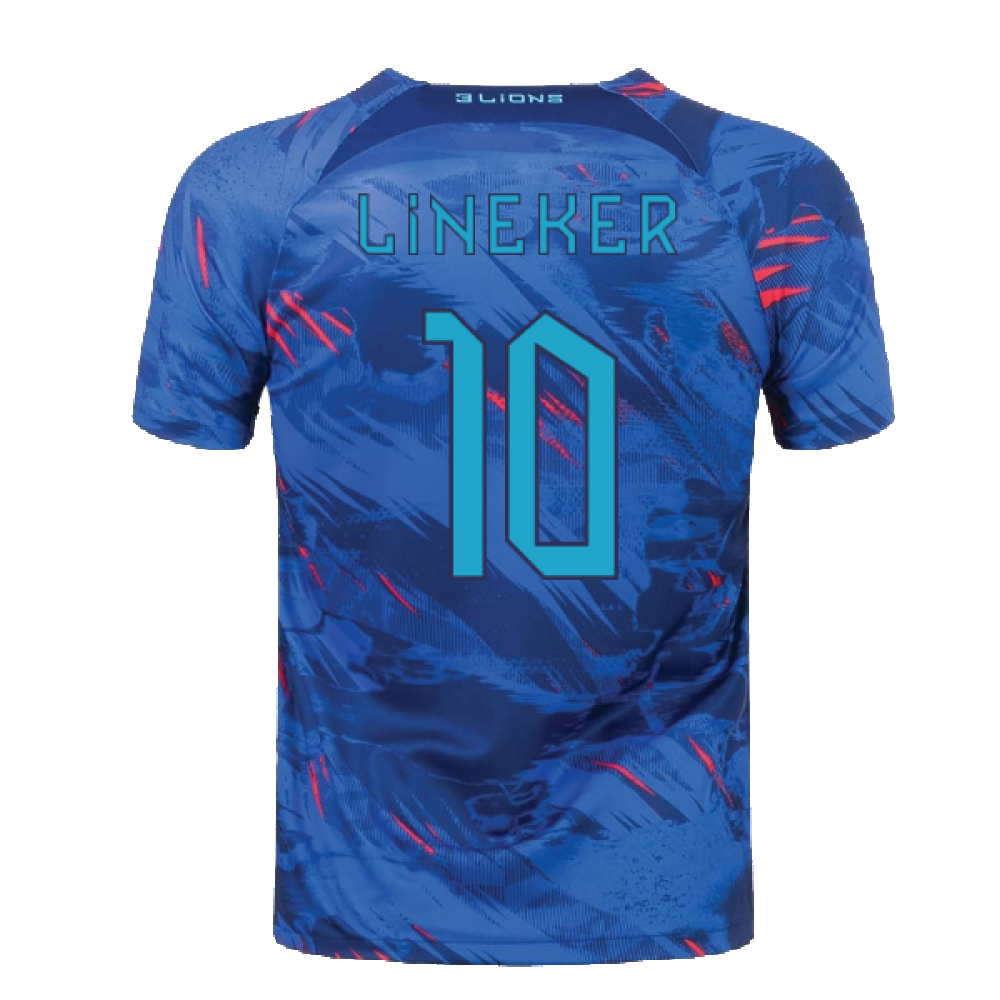 2022-2023 England Pre-Match Training Shirt (Blue) (Lineker 10)