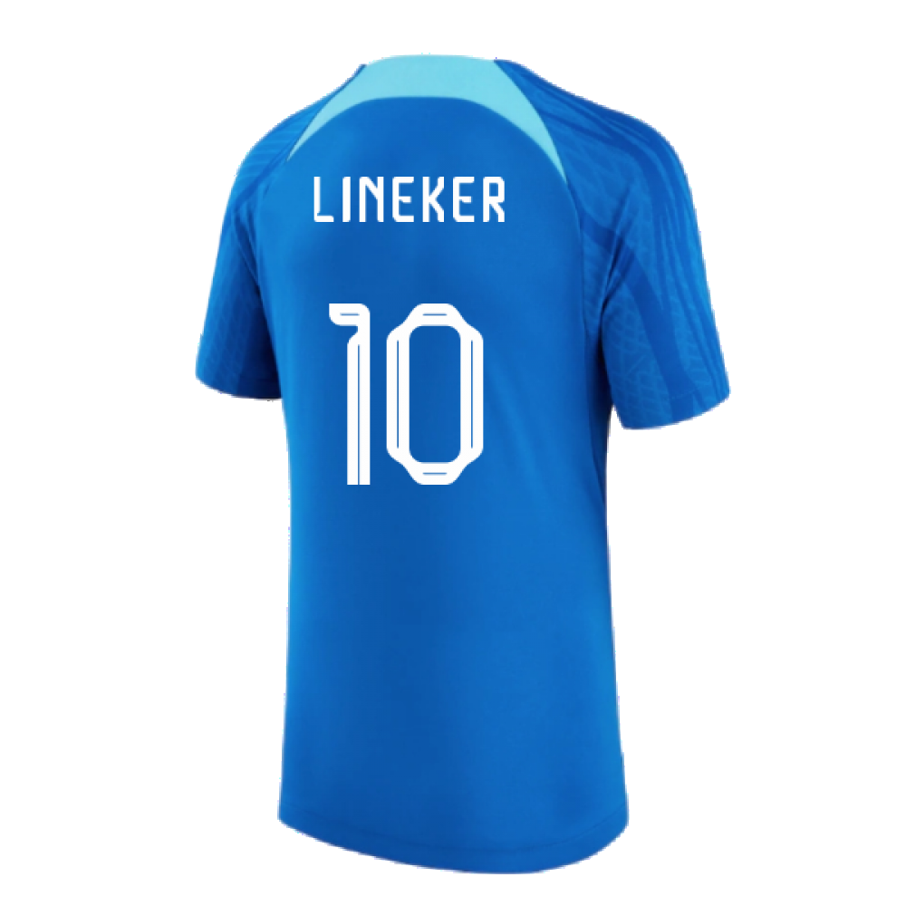 2022-2023 England Strike Training Shirt (Blue) - Kids (Lineker 10)