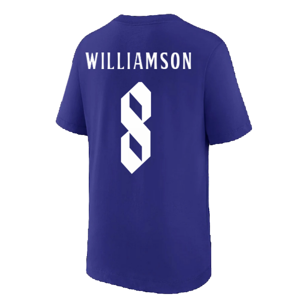 2022-2023 England Swoosh Tee (Light Concord) (WILLIAMSON 8)