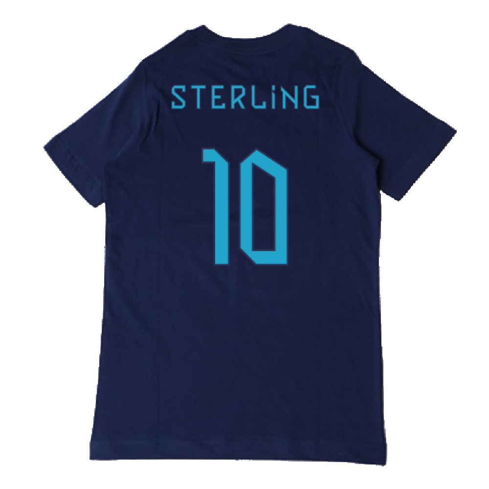 2022-2023 England Three Lions Tee (Navy) - Kids (Sterling 10)