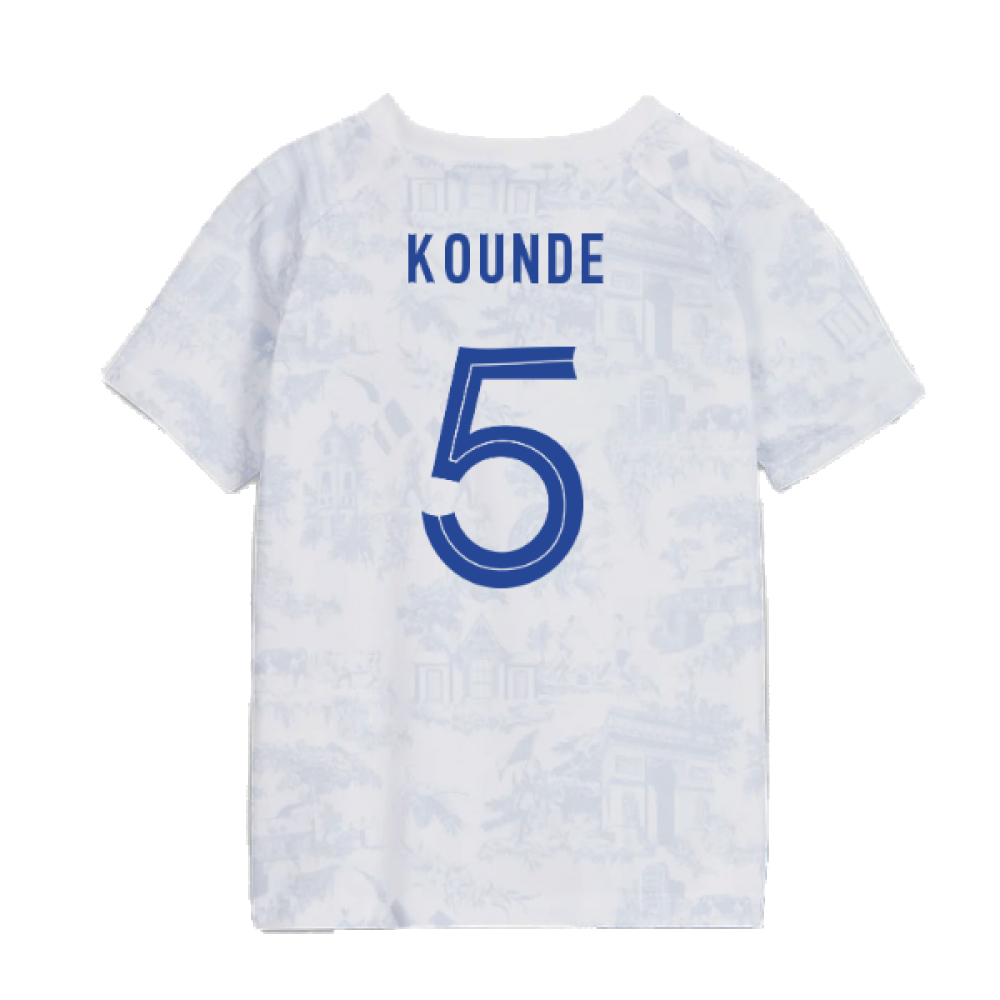 2022-2023 France Away Little Boys Mini Kit (Kounde 5)