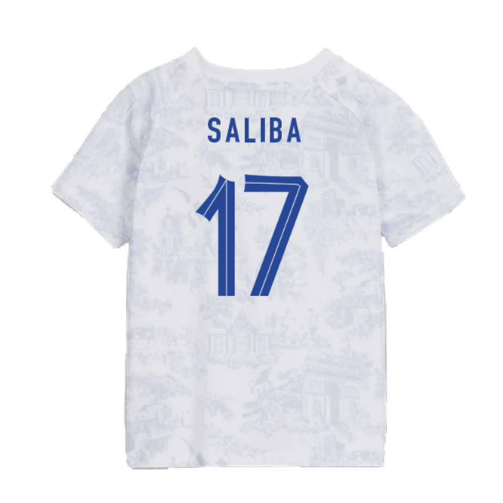 2022-2023 France Away Little Boys Mini Kit (Saliba 17)