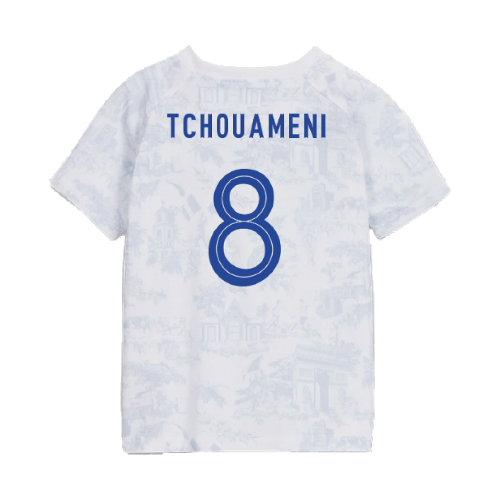 2022-2023 France Away Little Boys Mini Kit (Tchouameni 8)