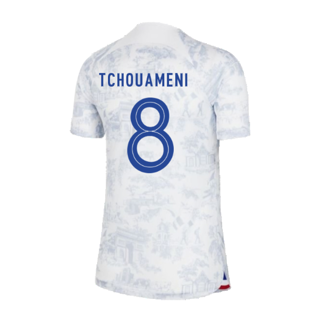 2022-2023 France Away Shirt (Ladies) (Tchouameni 8)