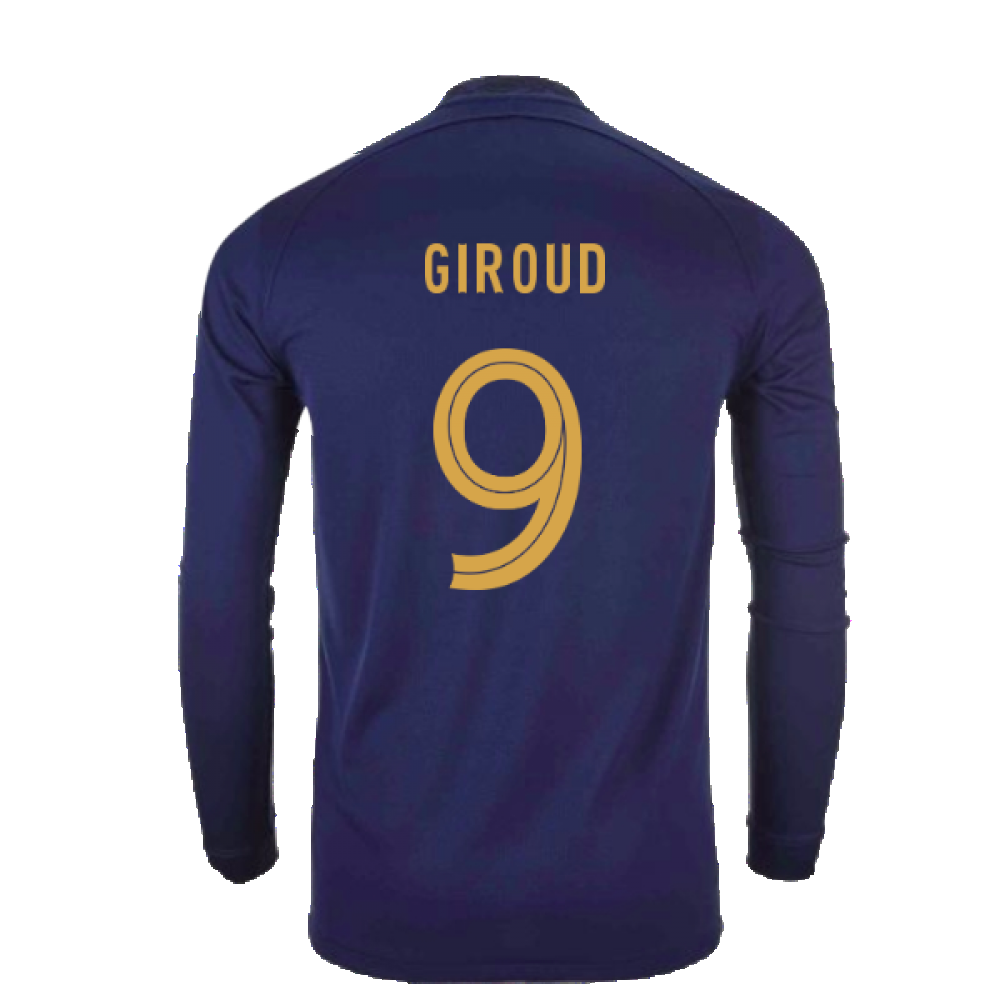 2022-2023 France Home Long Sleeve Shirt (Giroud 9)