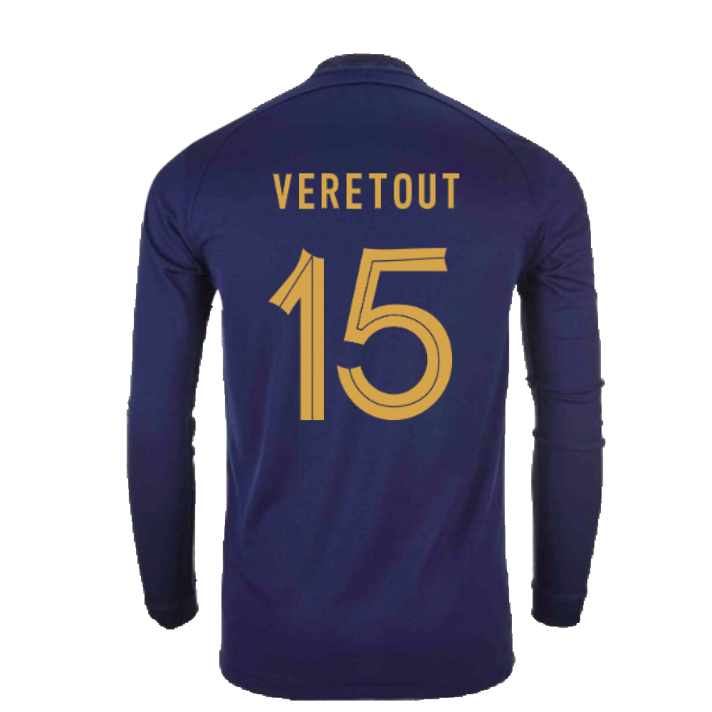 2022-2023 France Home Long Sleeve Shirt (Veretout 15)