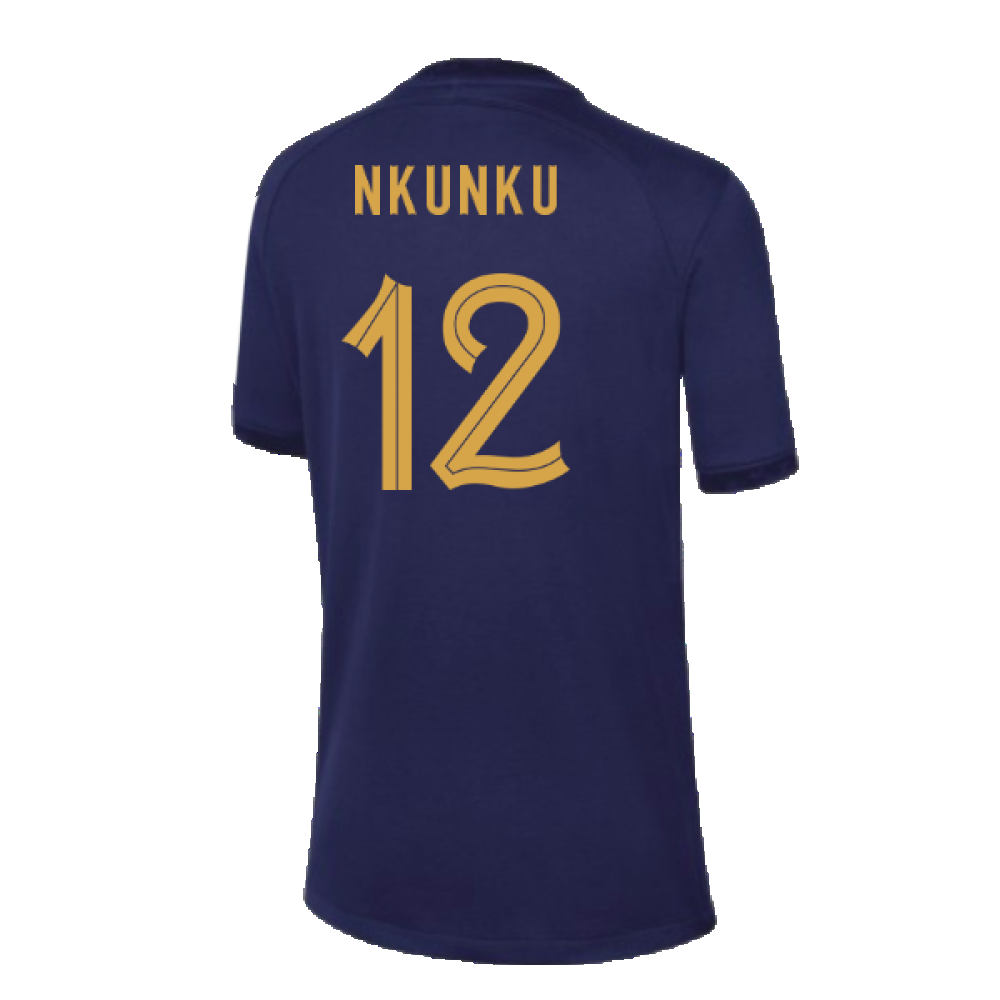 2022-2023 France Home Shirt - Kids (Nkunku 12)