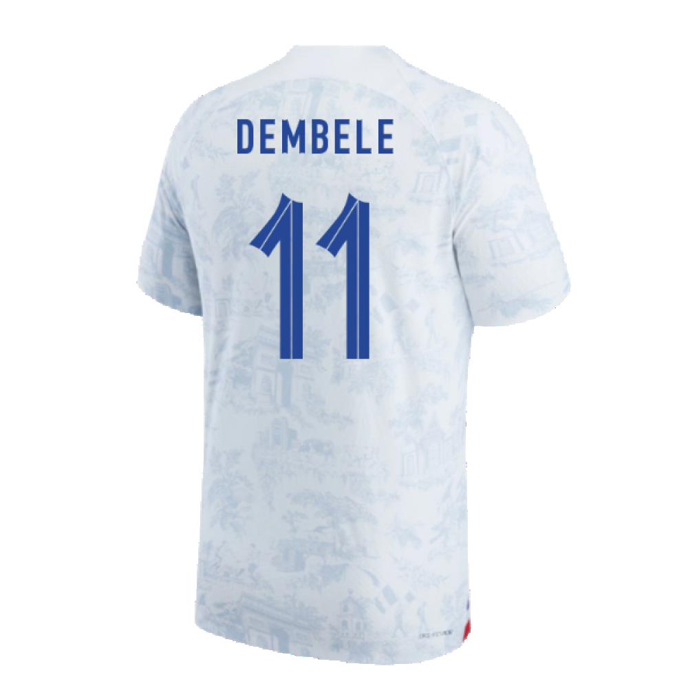 2022-2023 France Match ADV Dri-Fit Away Shirt (Dembele 11)