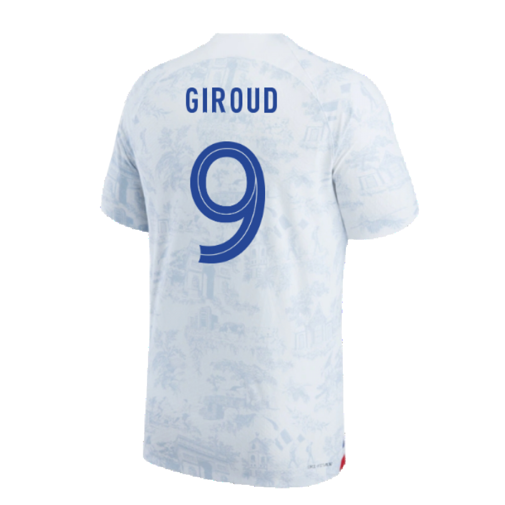 2022-2023 France Match ADV Dri-Fit Away Shirt (Giroud 9)