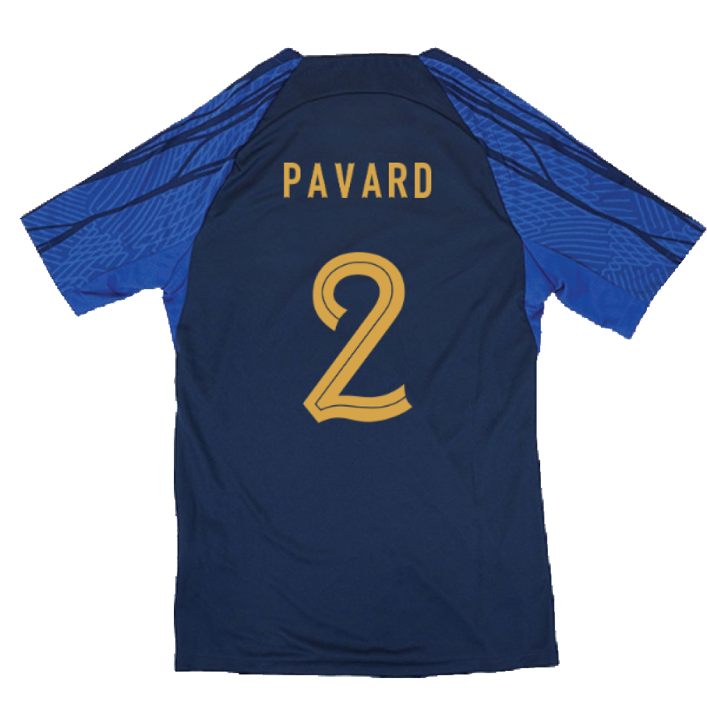 2022-2023 France Strike Dri-Fit Training Shirt (Navy) (Pavard 2)