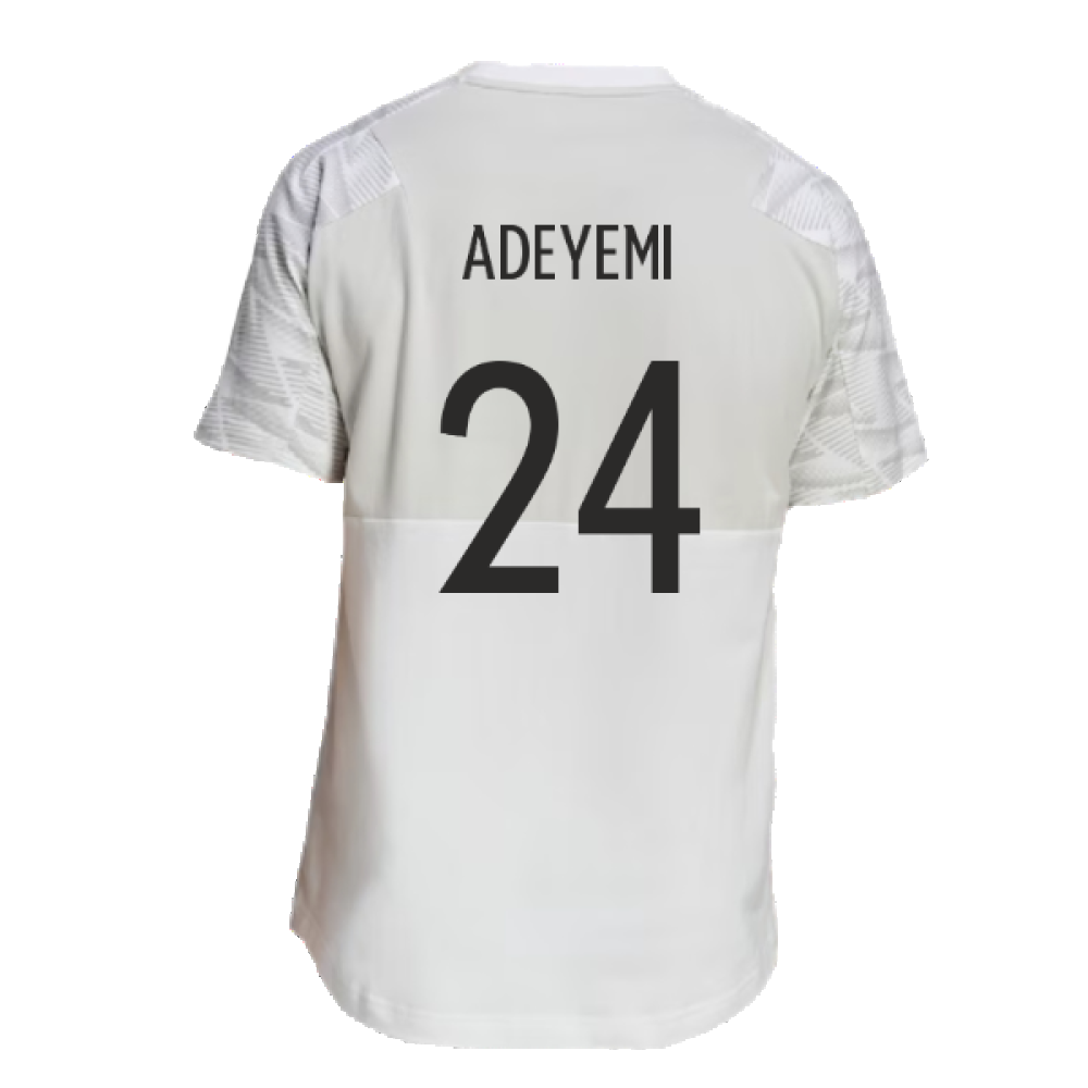 2022-2023 Germany Game Day Travel T-Shirt (White) (Adeyemi 24)