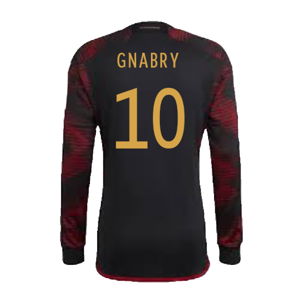 2022-2023 Germany Long Sleeve Away Shirt (Gnabry 10)