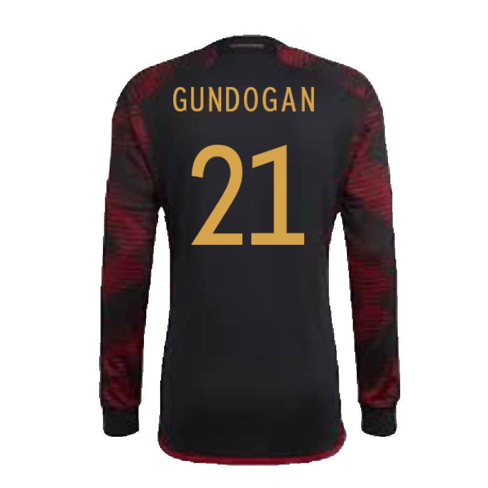 2022-2023 Germany Long Sleeve Away Shirt (Gundogan 21)