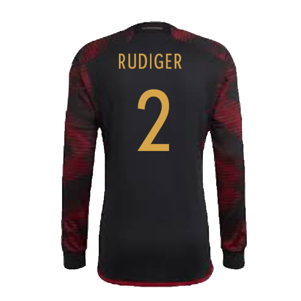 2022-2023 Germany Long Sleeve Away Shirt (Rudiger 2)