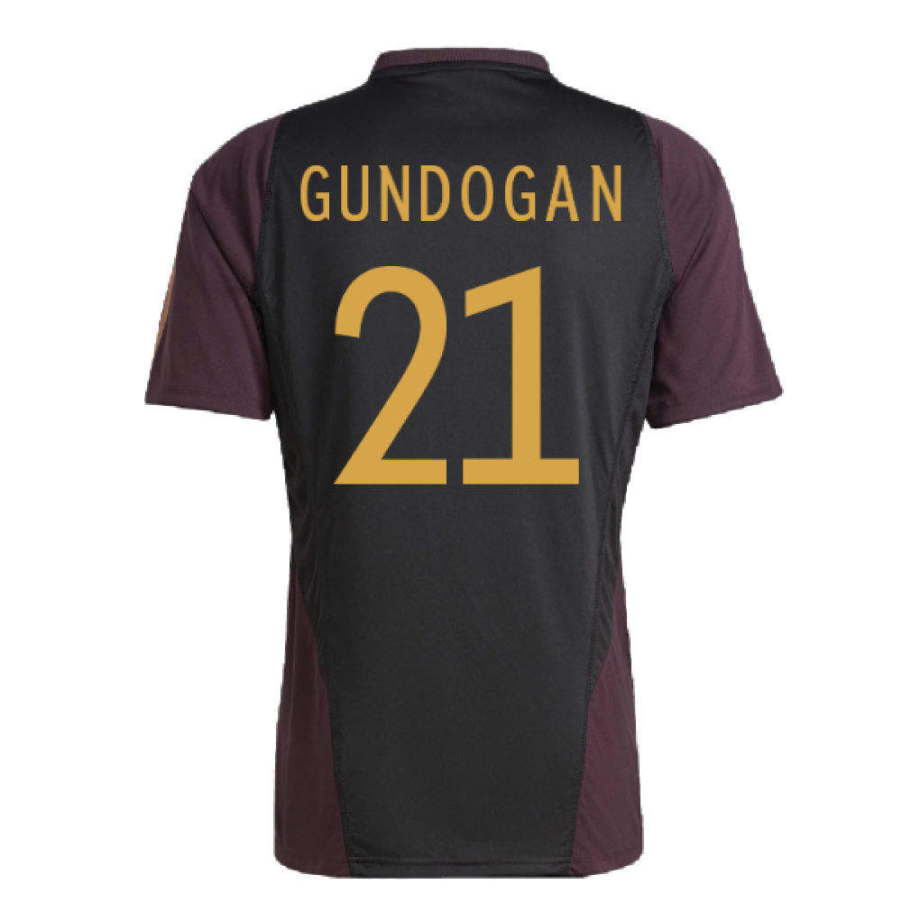 2022-2023 Germany Training Jersey (Shadow Maroon) (GUNDOGAN 21)