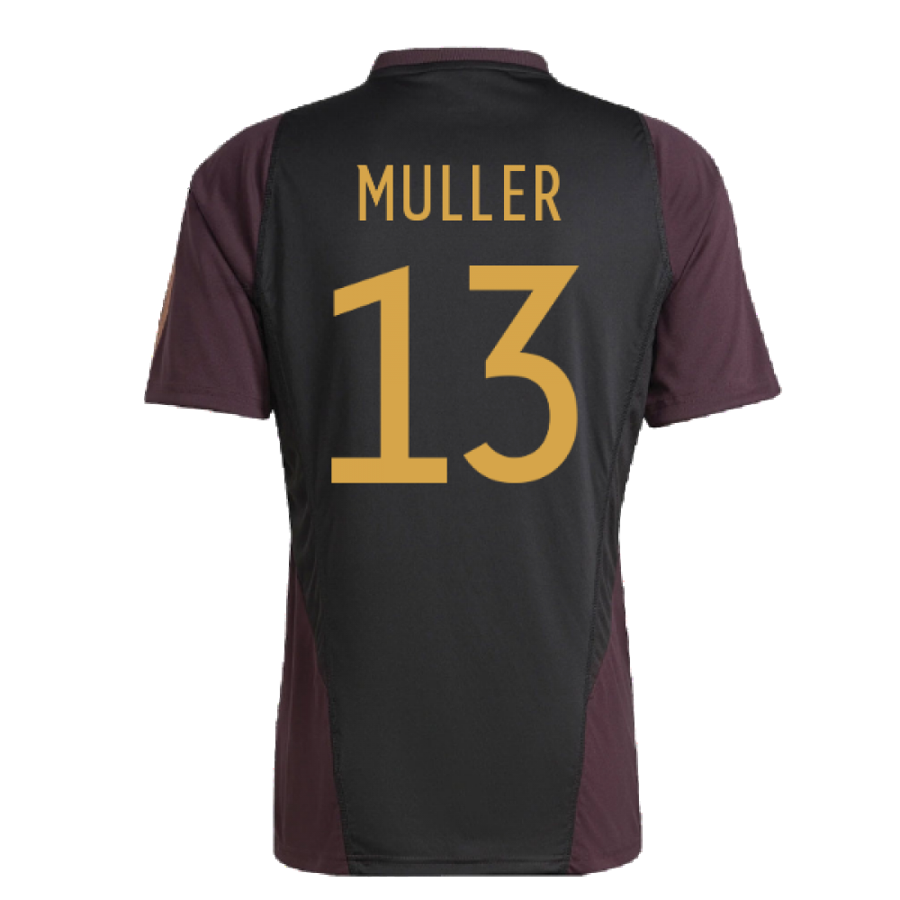 2022-2023 Germany Training Jersey (Shadow Maroon) (MULLER 13)