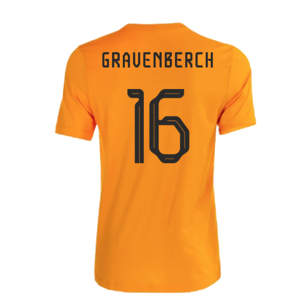 2022-2023 Holland Crest Tee (Orange) (GRAVENBERCH 16)