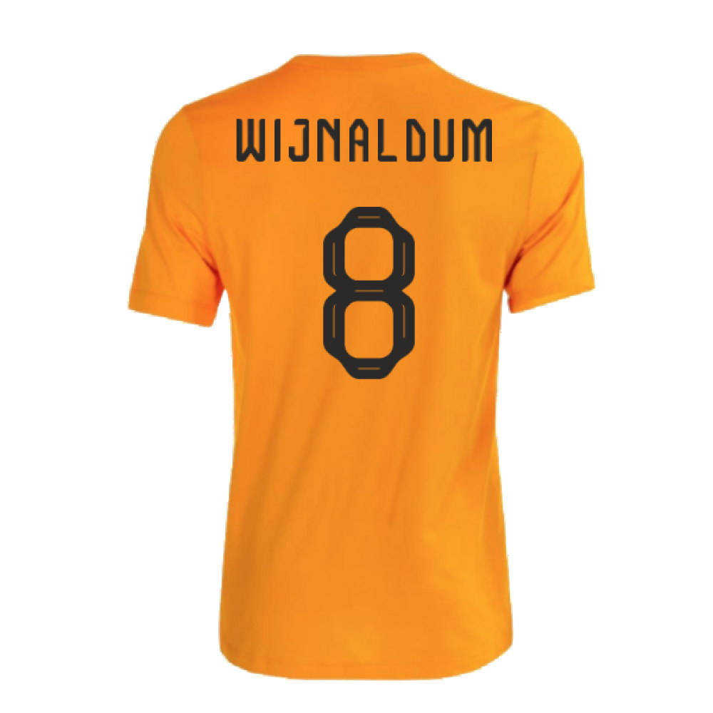 2022-2023 Holland Crest Tee (Orange) (WIJNALDUM 8)