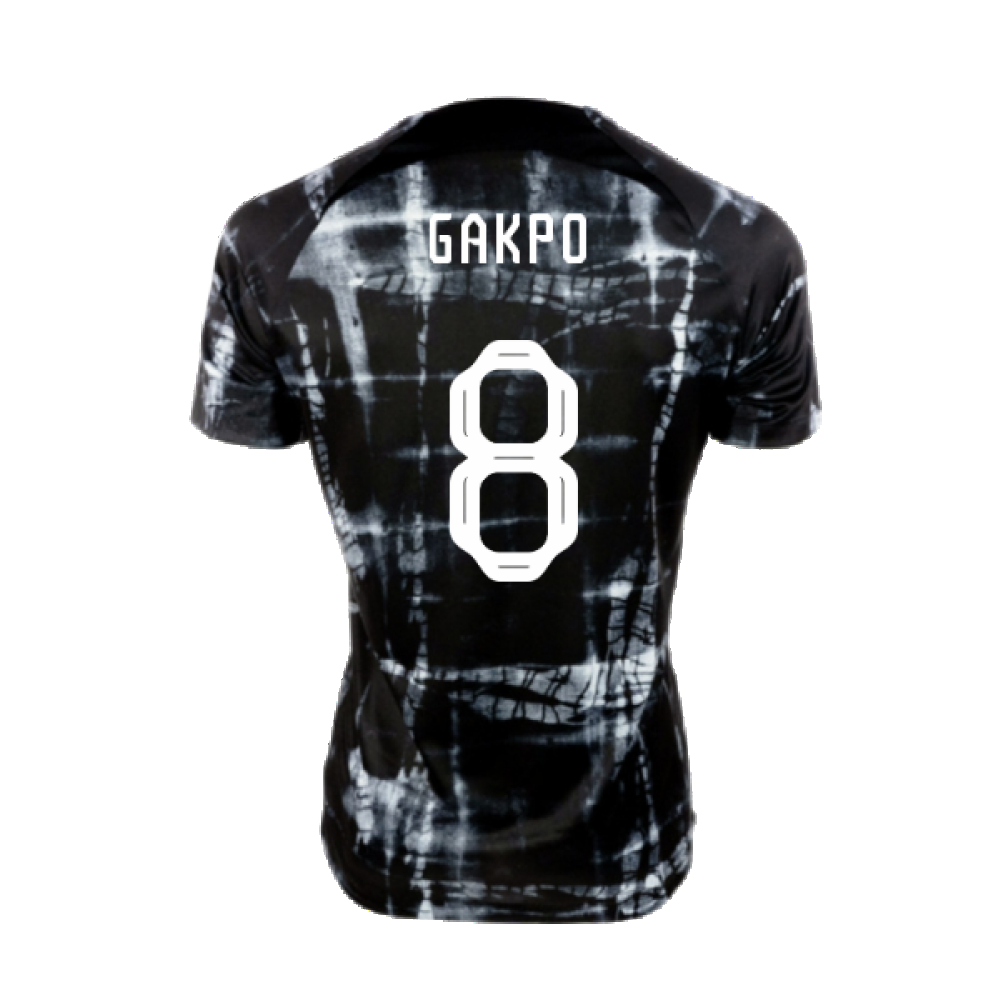 2022-2023 Holland Pre-Match Training Shirt (Black) (GAKPO 8)