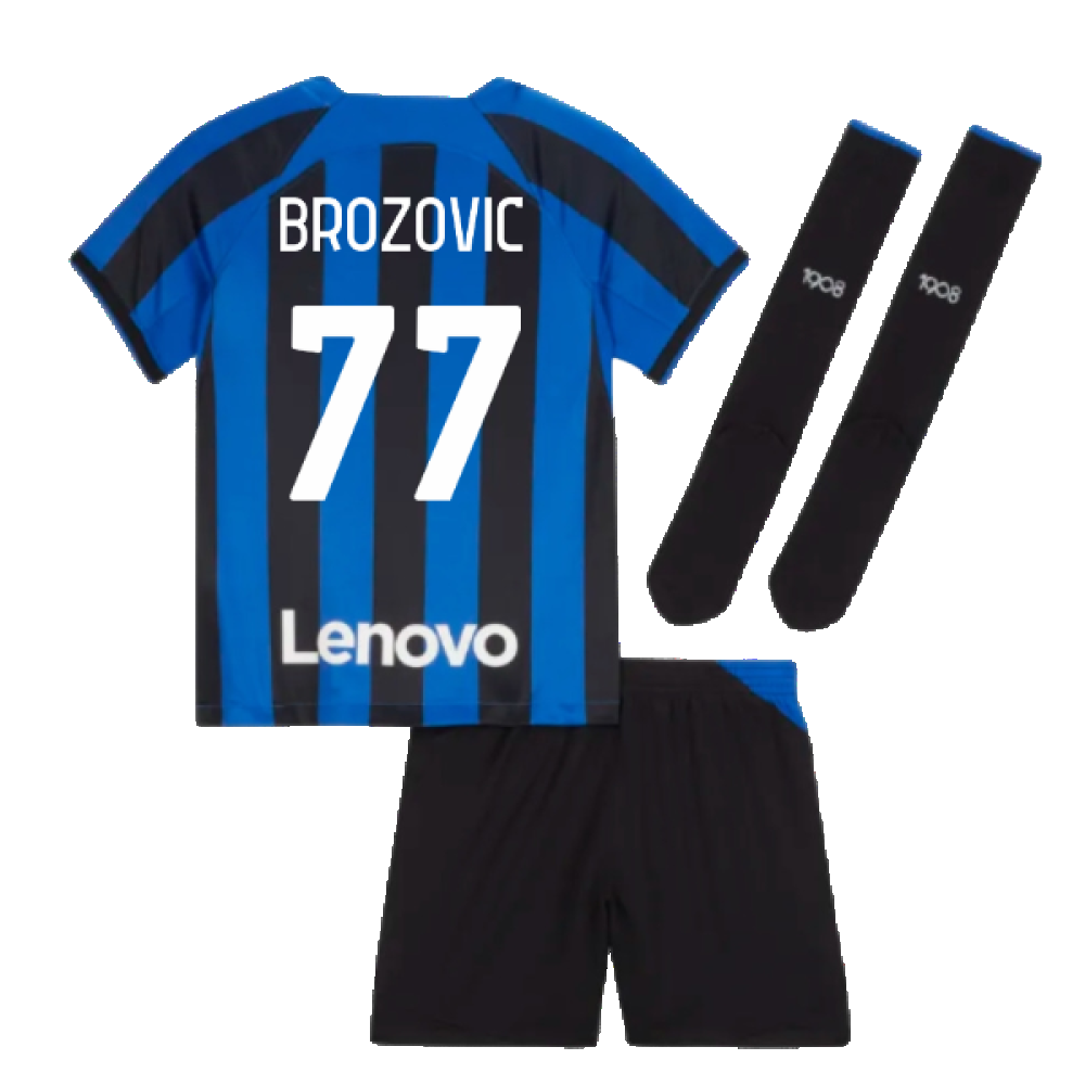 2022-2023 Inter Milan Home Mini Kit (BROZOVIC 77)