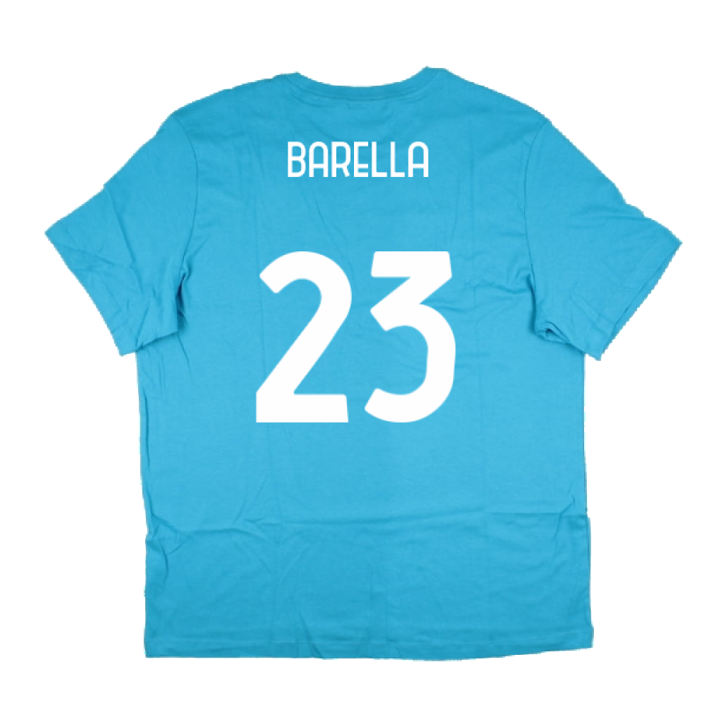 2022-2023 Inter Milan Swoosh Tee (Blue) (BARELLA 23)