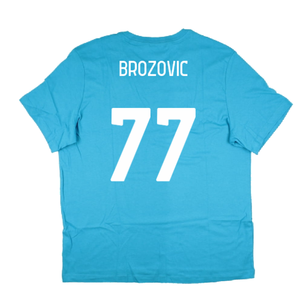 2022-2023 Inter Milan Swoosh Tee (Blue) (BROZOVIC 77)