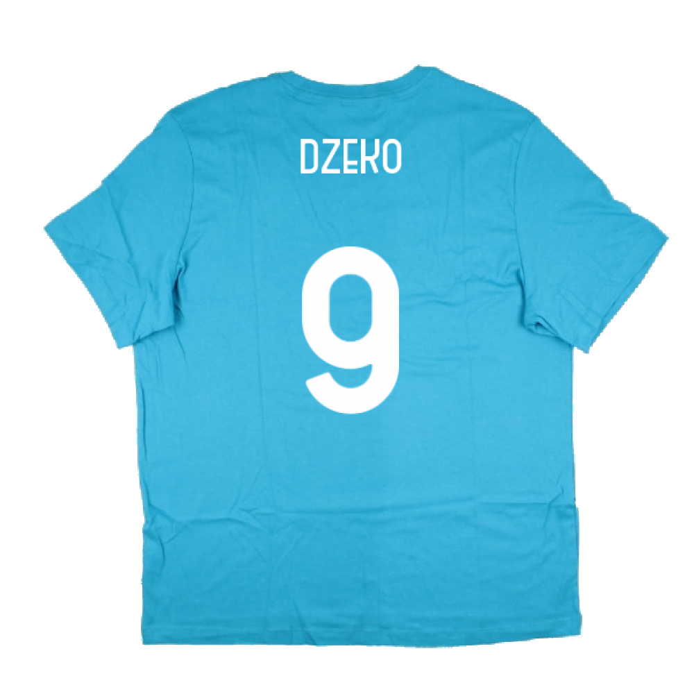 2022-2023 Inter Milan Swoosh Tee (Blue) (DZEKO 9)