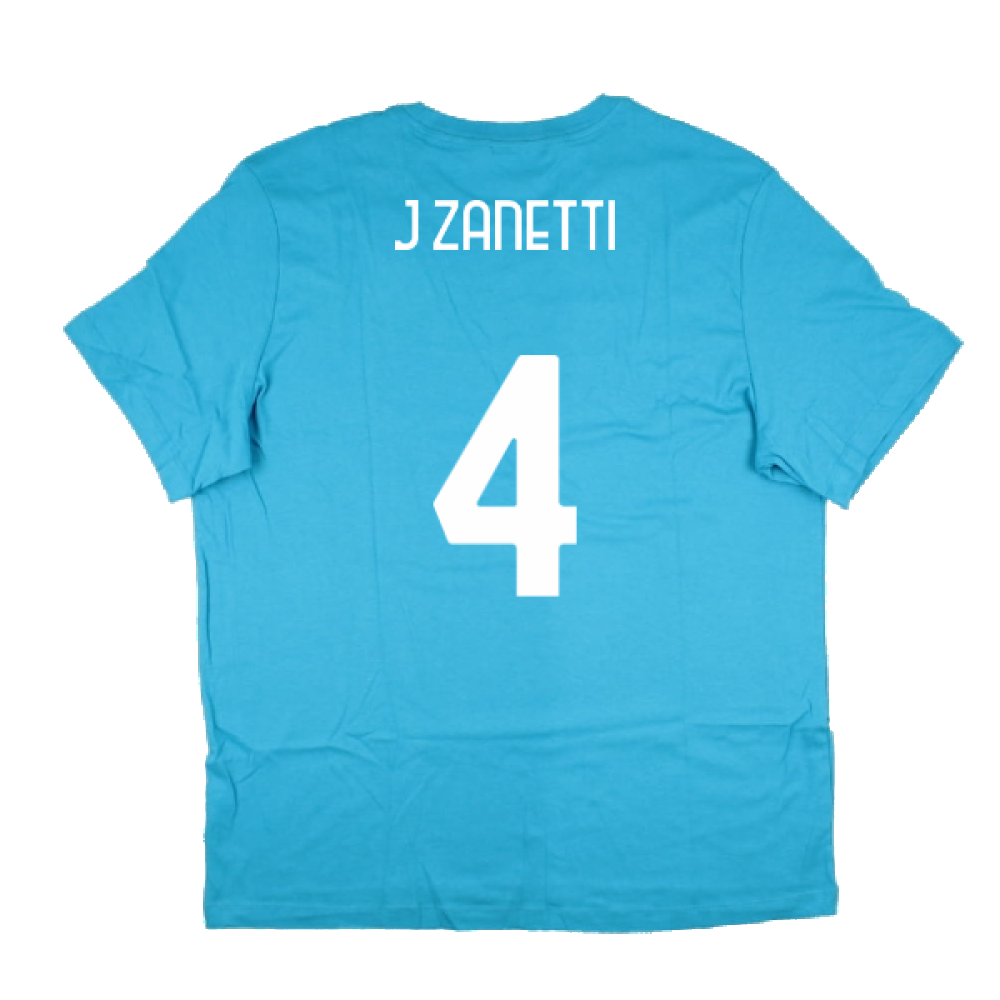 2022-2023 Inter Milan Swoosh Tee (Blue) (J ZANETTI 4)