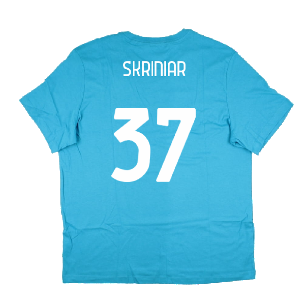 2022-2023 Inter Milan Swoosh Tee (Blue) (SKRINIAR 37)