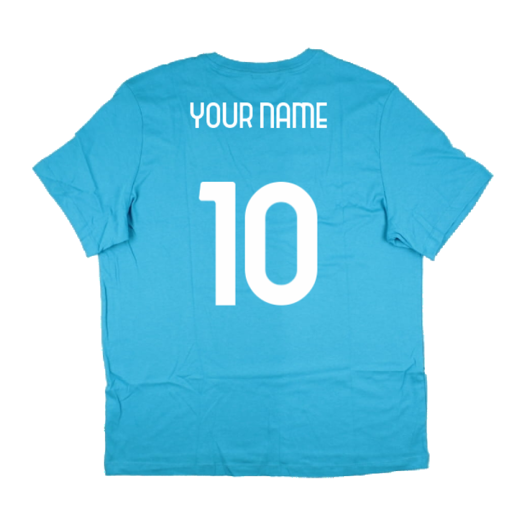 2022-2023 Inter Milan Swoosh Tee (Blue) (Your Name)