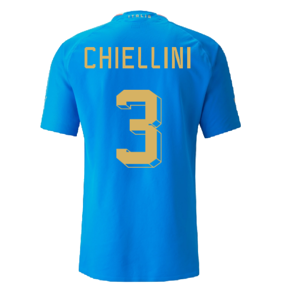 2022-2023 Italy Authentic Home Shirt (CHIELLINI 3)