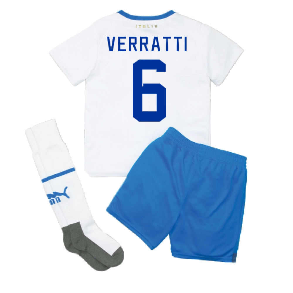 2022-2023 Italy Away Mini Kit (VERRATTI 6)