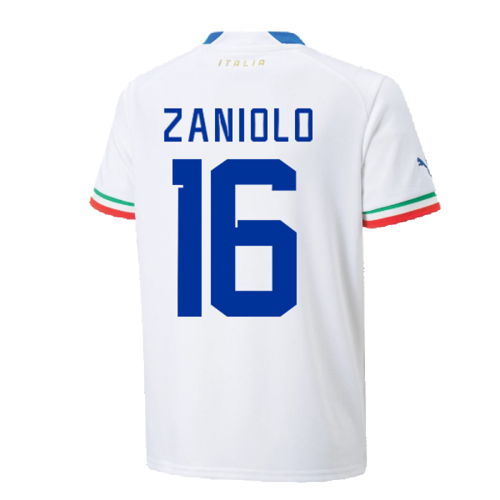 2022-2023 Italy Away Shirt (Kids) (ZANIOLO 16)