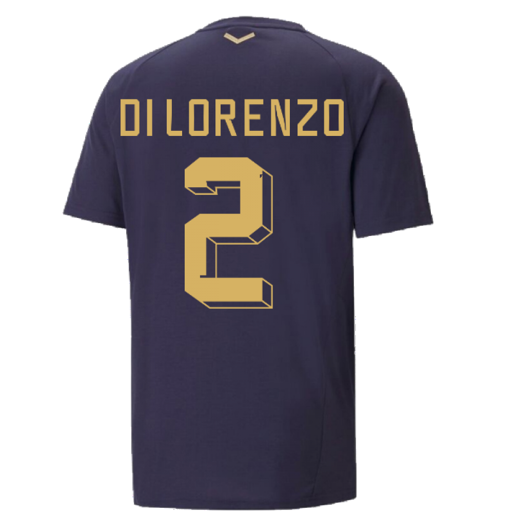 2022-2023 Italy Coach Casuals Tee (Peacot) (DI LORENZO 2)