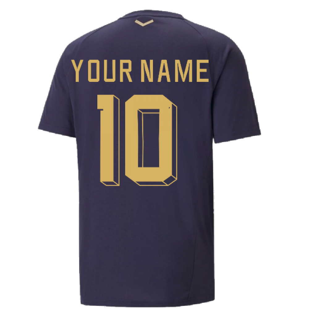 2022-2023 Italy Coach Casuals Tee (Peacot) (Your Name)