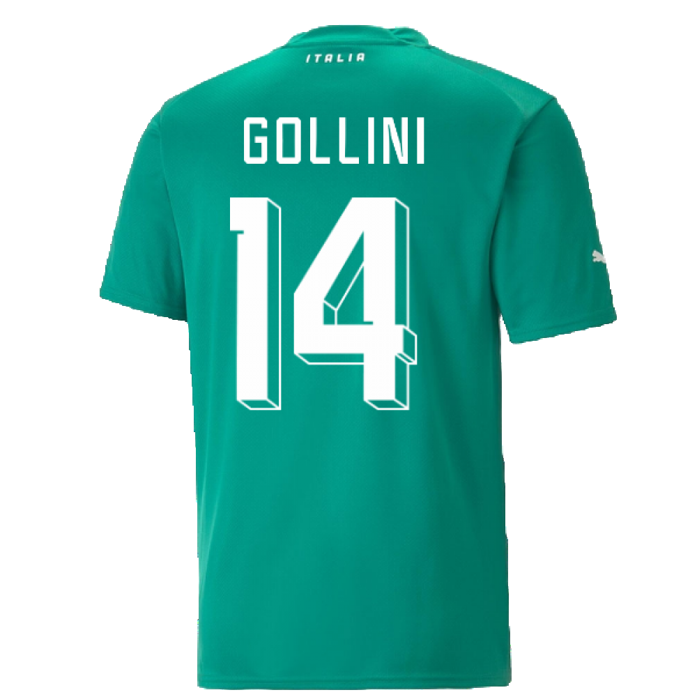 2022-2023 Italy Goalkeeper Shirt (Green) (GOLLINI 14)