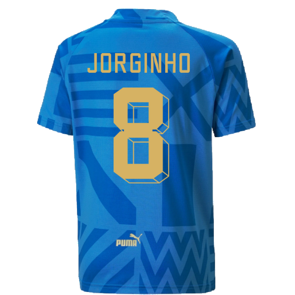 2022-2023 Italy Home Pre-Match Jersey (Blue) - Kids (JORGINHO 8)