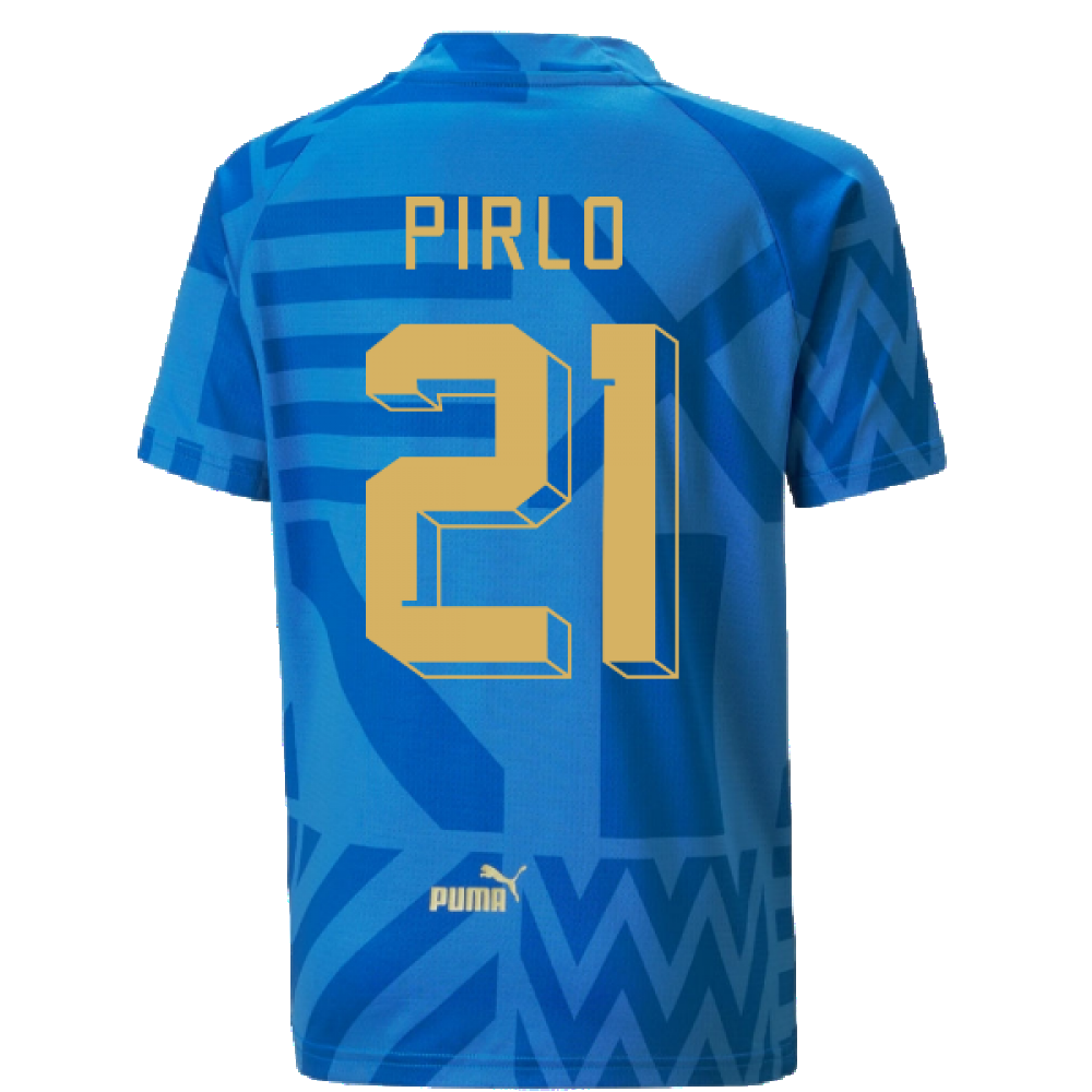 2022-2023 Italy Home Pre-Match Jersey (Blue) - Kids (PIRLO 21)