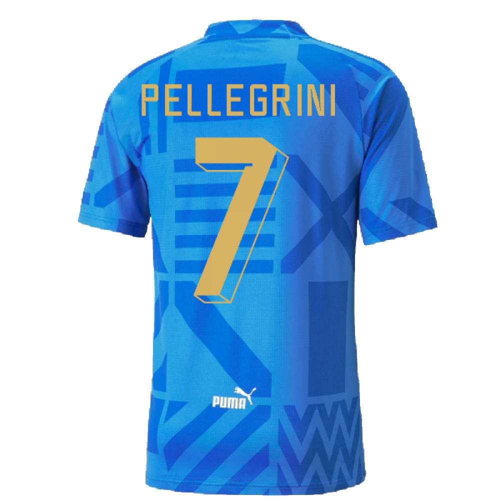 2022-2023 Italy Home Pre-Match Jersey (Blue) (PELLEGRINI 7)