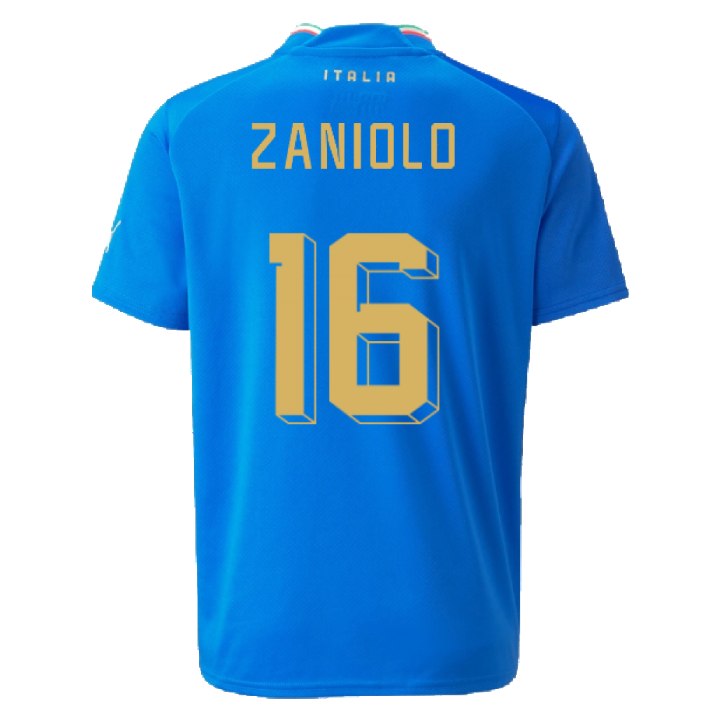 2022-2023 Italy Home Shirt (Kids) (ZANIOLO 16)