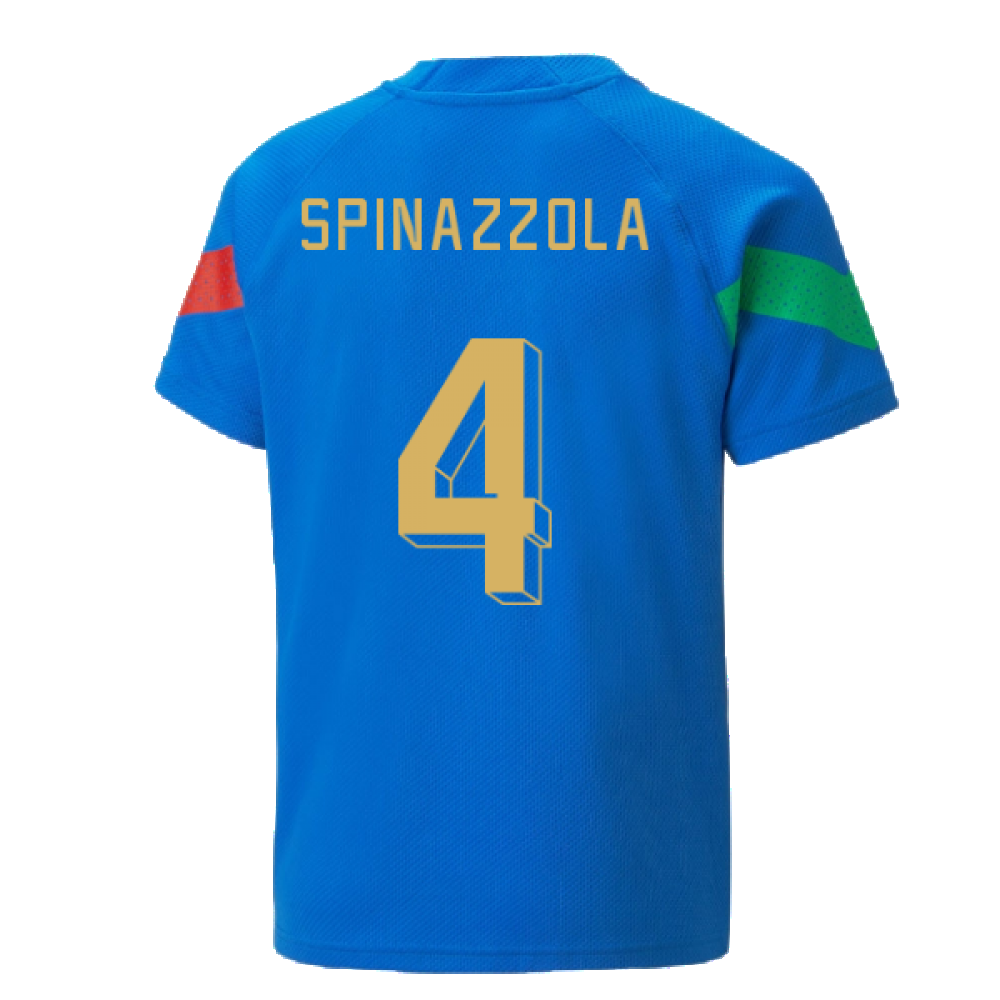 2022-2023 Italy Player Training Jersey (Blue) - Kids (SPINAZZOLA 4)