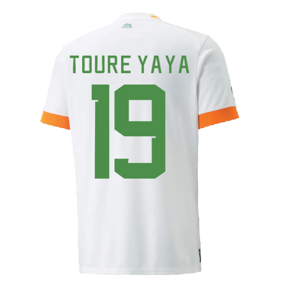 2022-2023 Ivory Coast Away Shirt (TOURE YAYA 19)