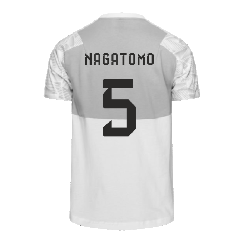 2022-2023 Japan Game Day Travel Tee (White) (Nagatomo 5)